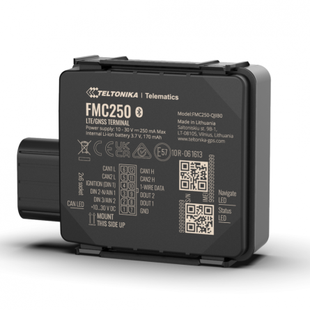 TELTONIKA FMC250 PRICE CAN 4G Teltonika FMC250 4G Cat 1 + CAN intégré | GoTracker-Store Traceur GPS