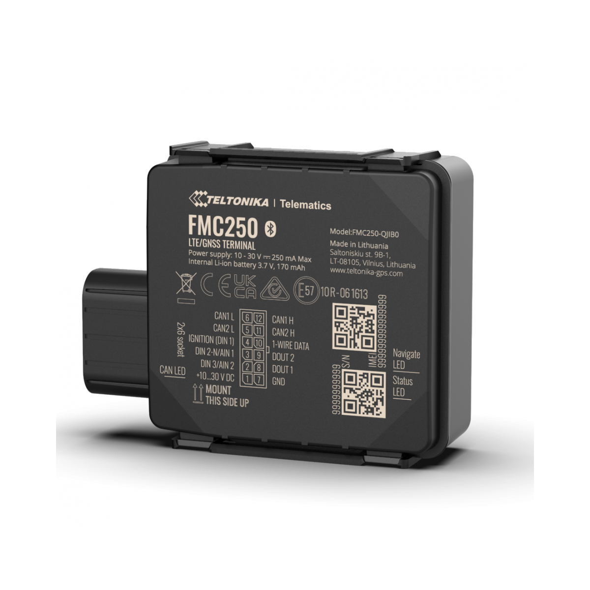 TELTONIKA FMC250 PRICE CAN 4G Teltonika FMC250 4G Cat 1 + CAN intégré | GoTracker-Store Traceur GPS