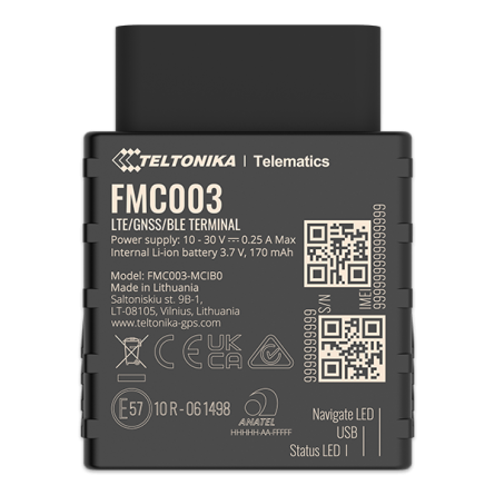 PRIX TELTONIKA FMC003 PRIX  PAS CHER  OBD PLUG 4G BEST PRICE TRACKER GPS FMB920 FMC920 FMB140 FMC150 FMC130 FMB130